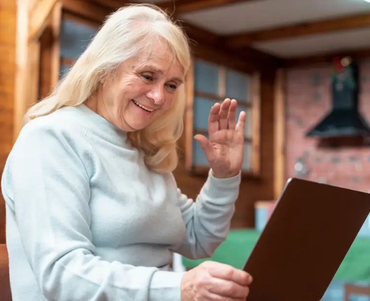 Family video call showing globalization and aging impact on caregiving